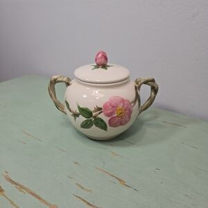Franciscan Desert Rose Floral Sugar Dish Vintage